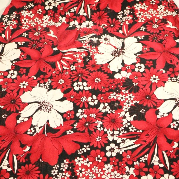 vtg VALERIE STEVENS Floral A-Line Mid Length Skirt Sz 4 US - Picture 5 of 11